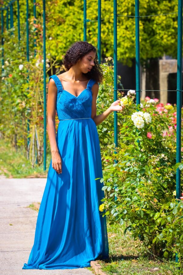 Robe Longue de Gala Bleu Royal – Image 2